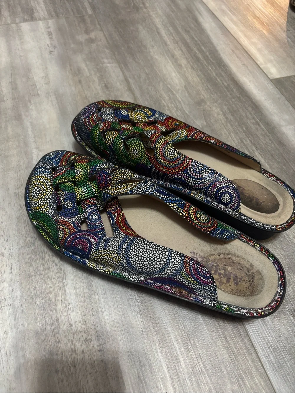 Alegria Multicolor Beaded Slip-On Flats